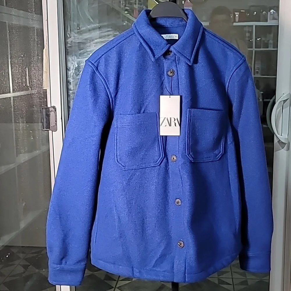 Zara Blue Jacket For Men Size S/M/L - Picture 6 of 6